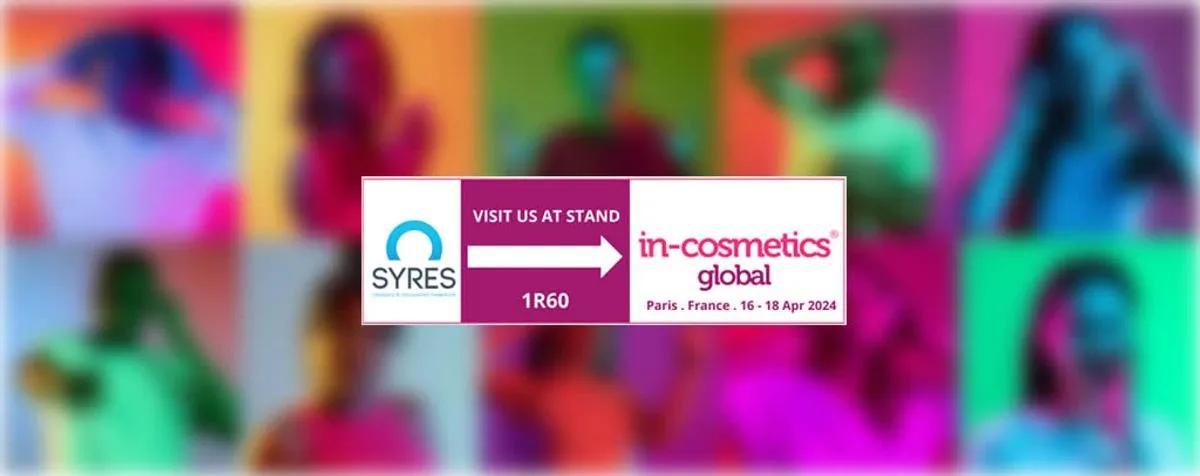 Retrouvez nous au salon in Cosmetics du 16 au 18 avril 2024