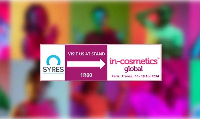 Retrouvez nous au salon in Cosmetics du 16 au 18 avril 2024